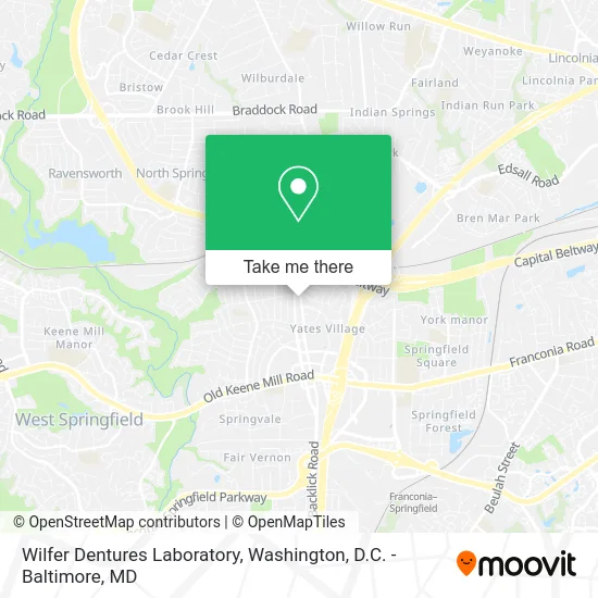 Wilfer Dentures Laboratory map