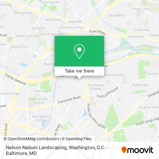 Nelson Nelson Landscaping map