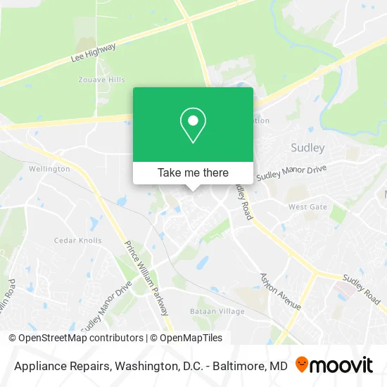Appliance Repairs map