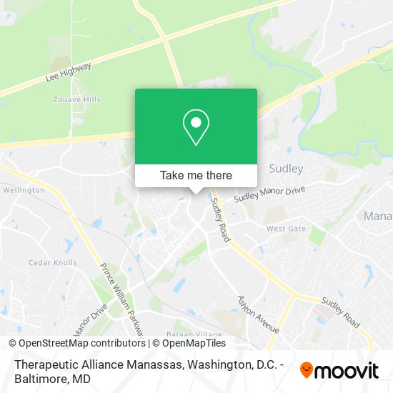 Therapeutic Alliance Manassas map