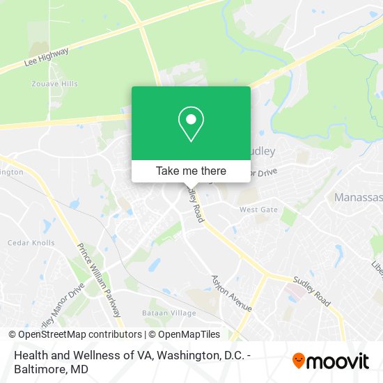 Health and Wellness of VA map