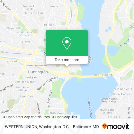 WESTERN UNION map