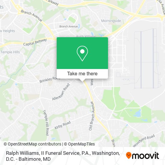 Ralph Williams, II Funeral Service, P.A. map