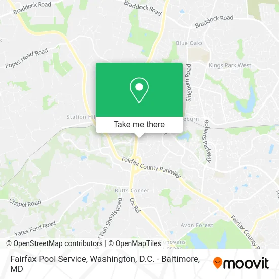 Fairfax Pool Service map