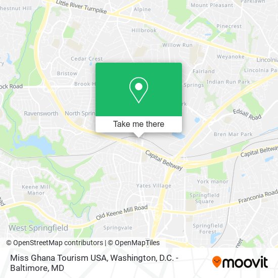 Miss Ghana Tourism USA map