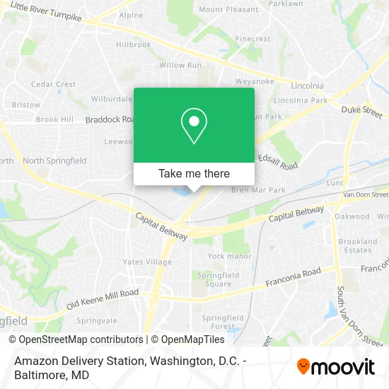Amazon Delivery Station map