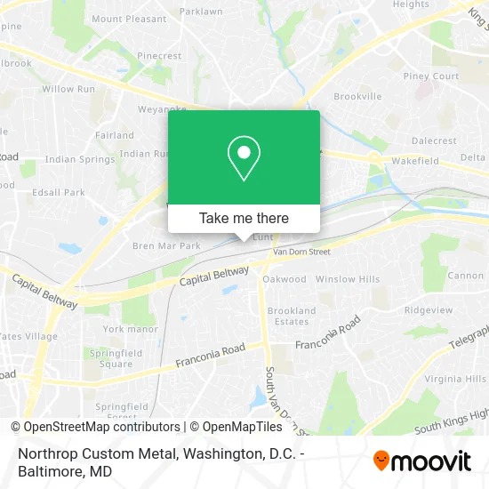 Northrop Custom Metal map