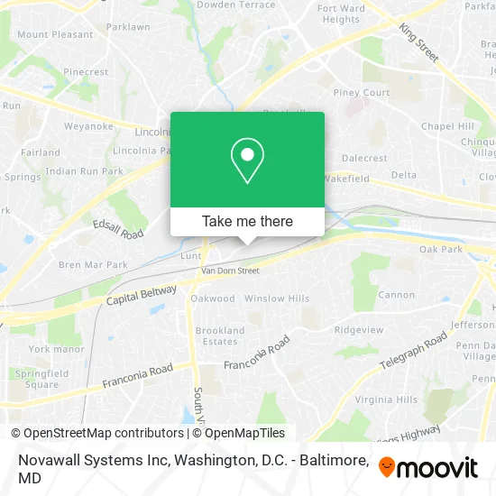 Novawall Systems Inc map