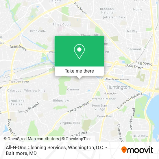 Mapa de All-N-One Cleaning Services