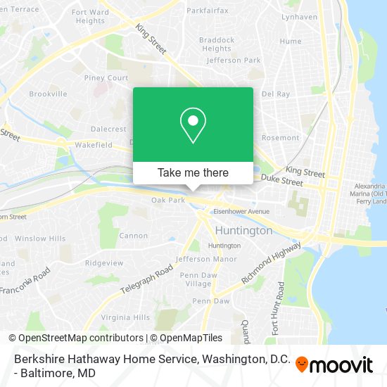 Berkshire Hathaway Home Service map