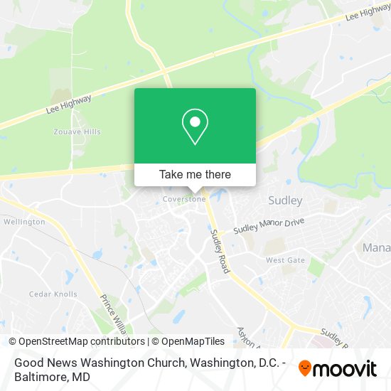 Good News Washington Church map