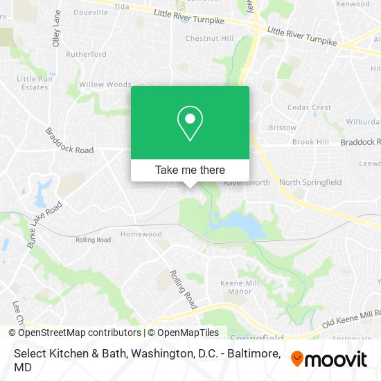 Select Kitchen & Bath map