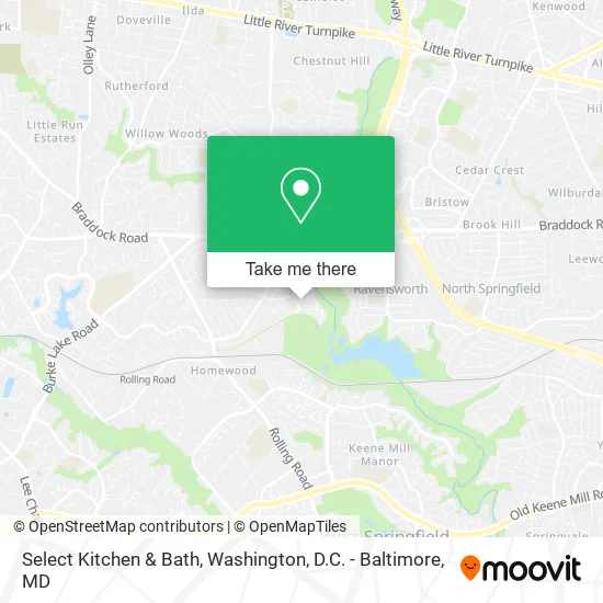 Select Kitchen & Bath map