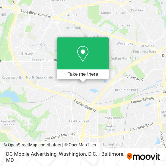 DC Mobile Advertising map