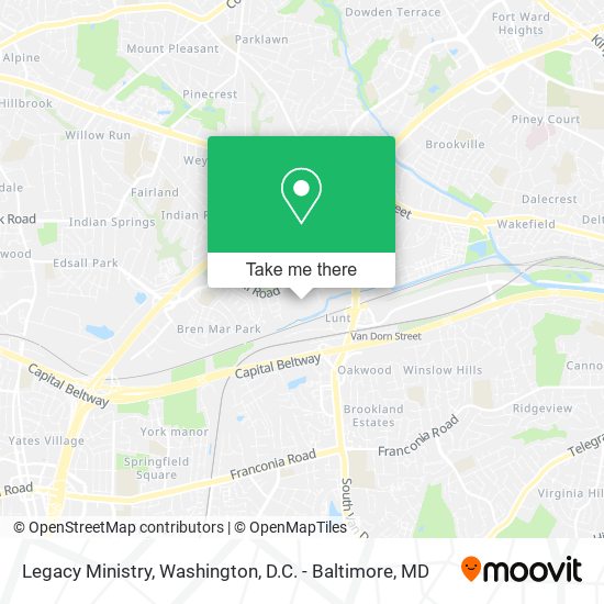 Legacy Ministry map