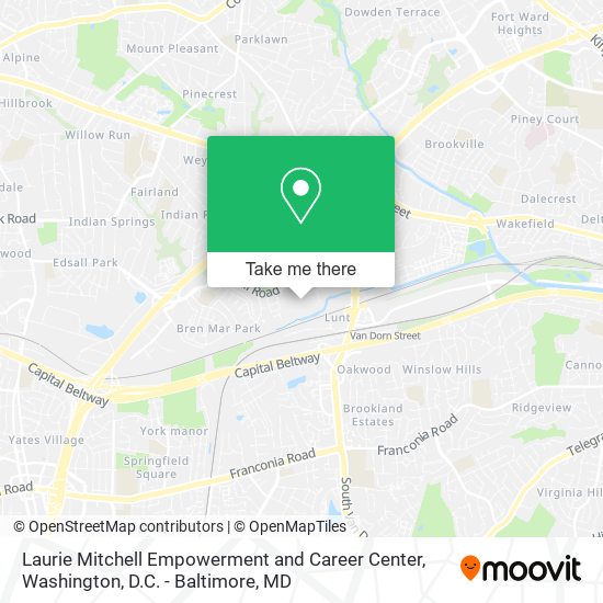 Laurie Mitchell Empowerment and Career Center map