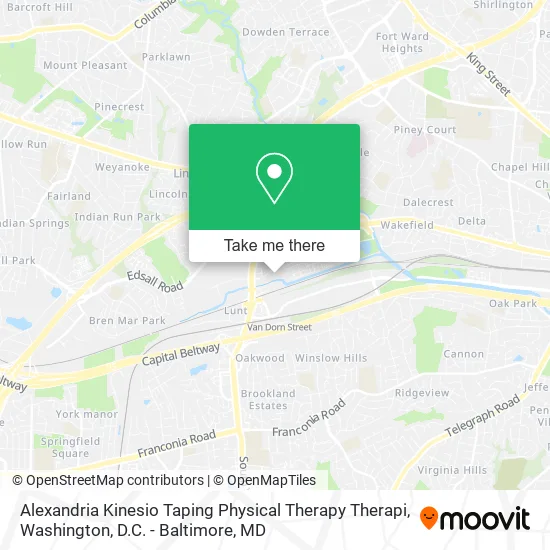 Mapa de Alexandria Kinesio Taping Physical Therapy Therapi