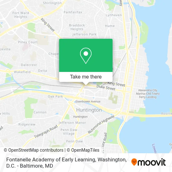Fontanelle Academy of Early Learning map