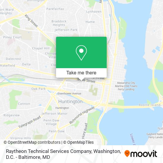 Raytheon Technical Services Company map
