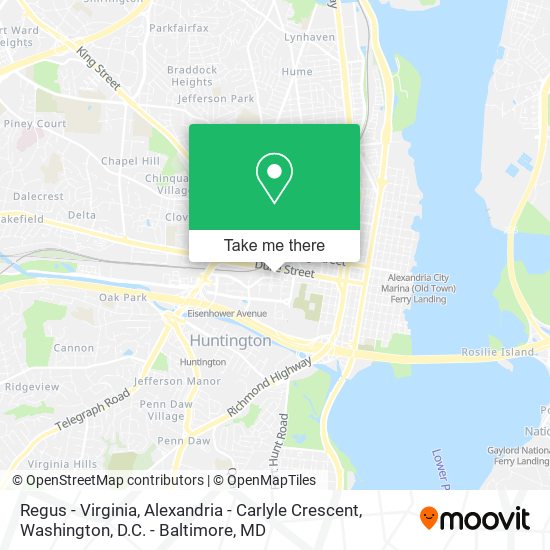Mapa de Regus - Virginia, Alexandria - Carlyle Crescent