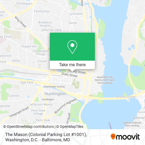 The Mason (Colonial Parking Lot #1001) map
