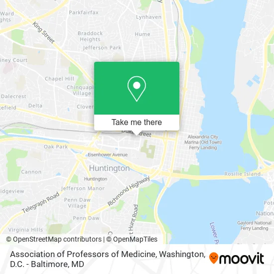 Association of Professors of Medicine map