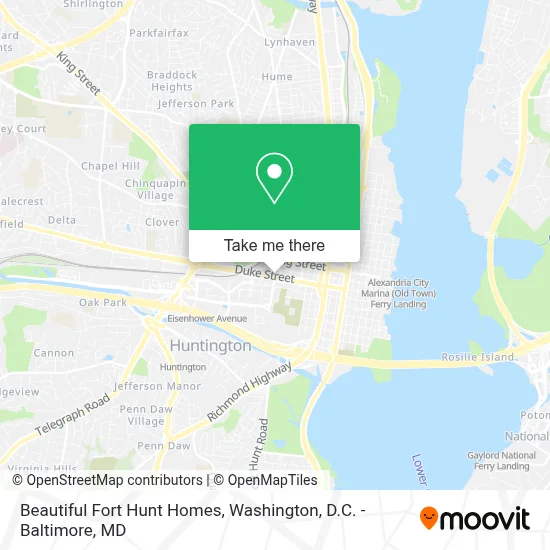 Beautiful Fort Hunt Homes map