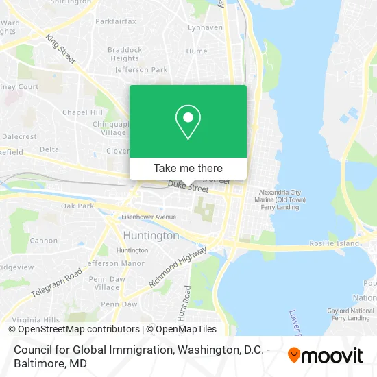 Council for Global Immigration map