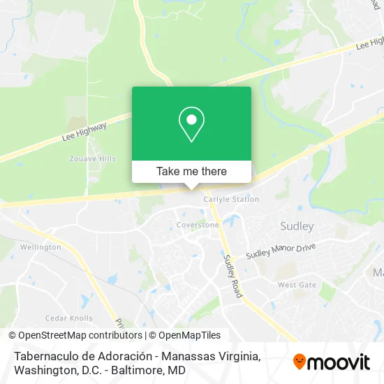 Tabernaculo de Adoración - Manassas Virginia map
