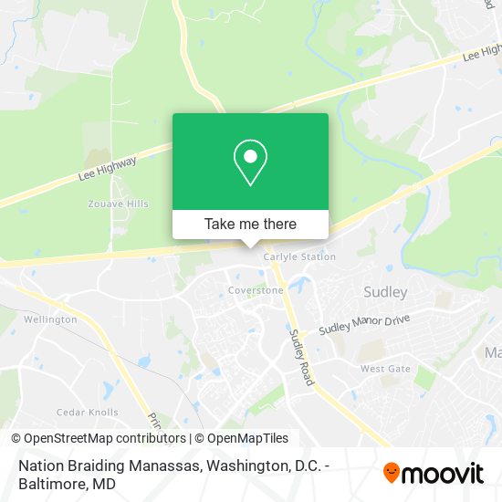 Mapa de Nation Braiding Manassas