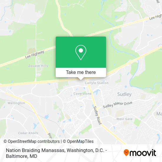 Nation Braiding Manassas map