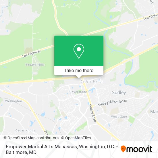 Empower Martial Arts Manassas map