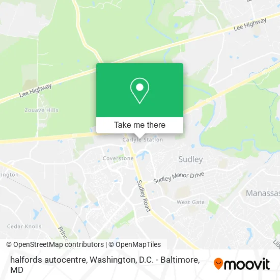 halfords autocentre map