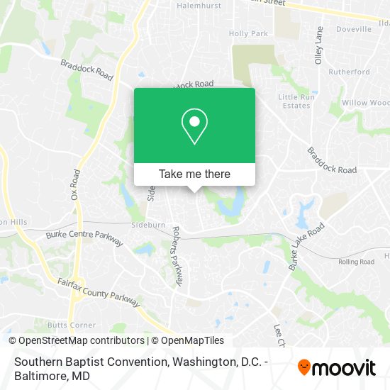 Southern Baptist Convention map