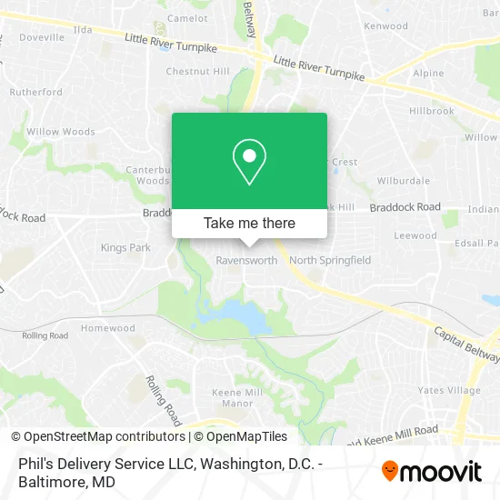 Mapa de Phil's Delivery Service LLC