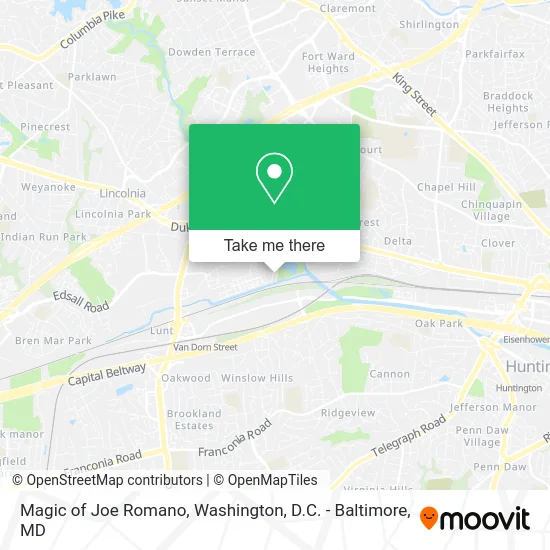 Magic of Joe Romano map