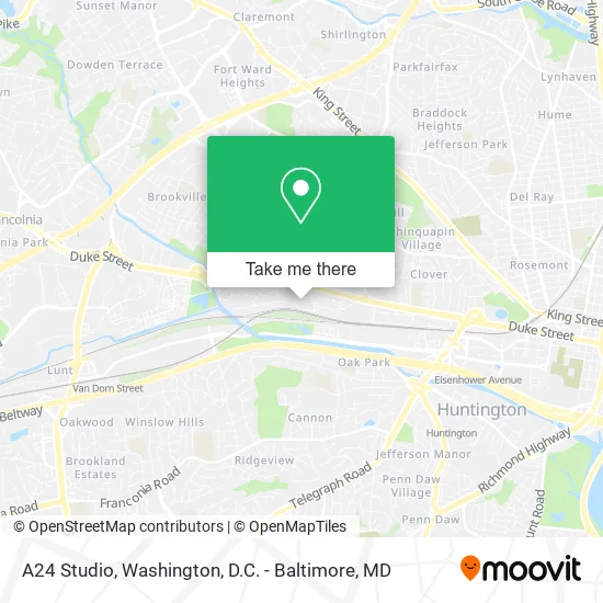 A24 Studio map