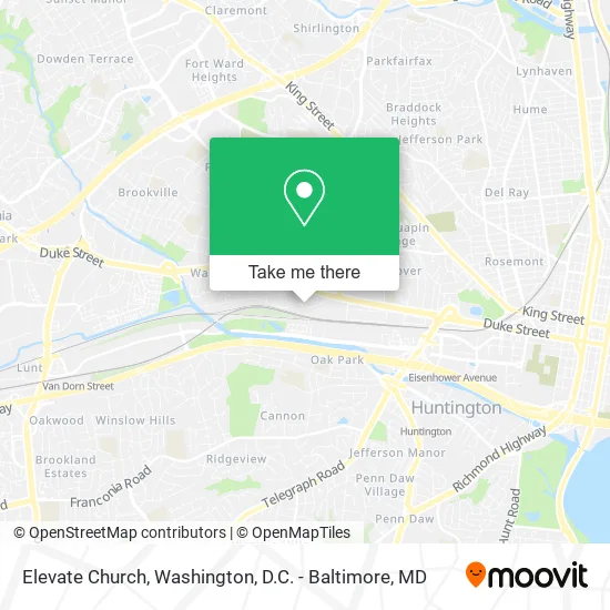 Elevate Church map