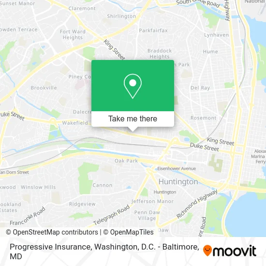 Progressive Insurance map