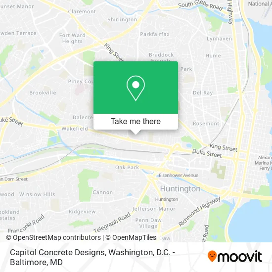 Capitol Concrete Designs map