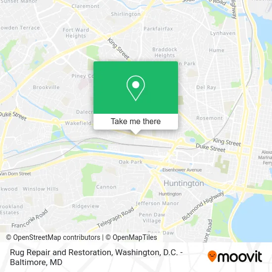 Rug Repair and Restoration map