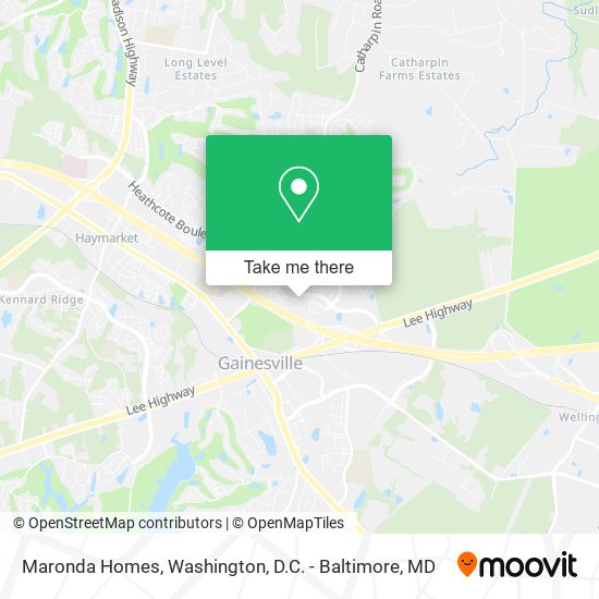 Maronda Homes map