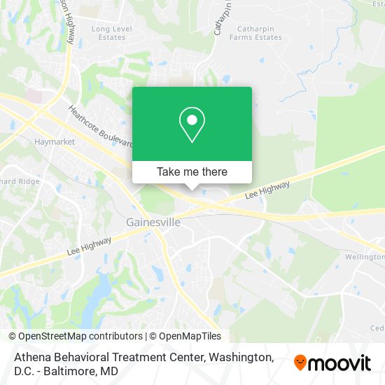 Mapa de Athena Behavioral Treatment Center