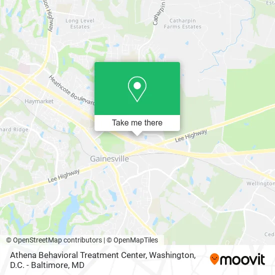 Athena Behavioral Treatment Center map