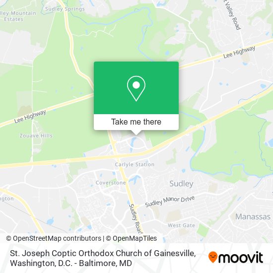 St. Joseph Coptic Orthodox Church of Gainesville map