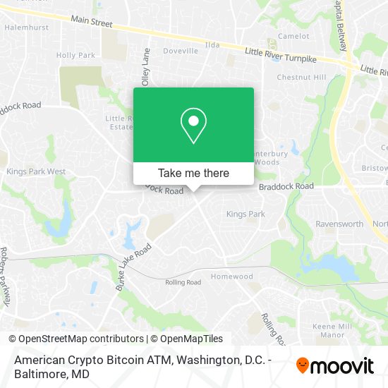 Mapa de American Crypto Bitcoin ATM