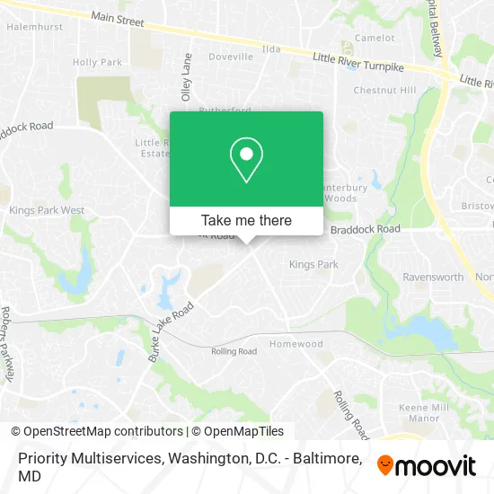 Priority Multiservices map