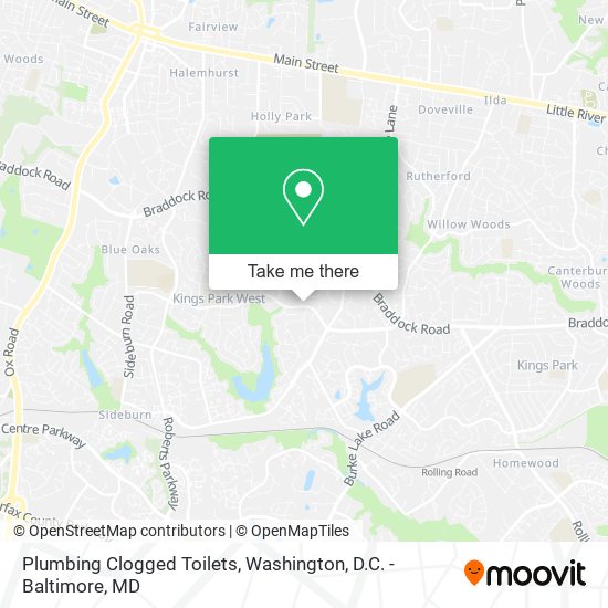 Mapa de Plumbing Clogged Toilets