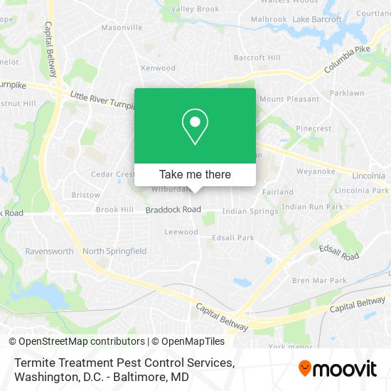 Termite Treatment Pest Control Services map