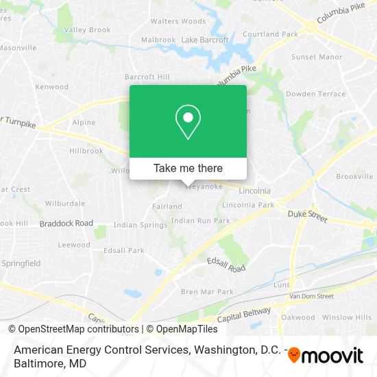 American Energy Control Services map